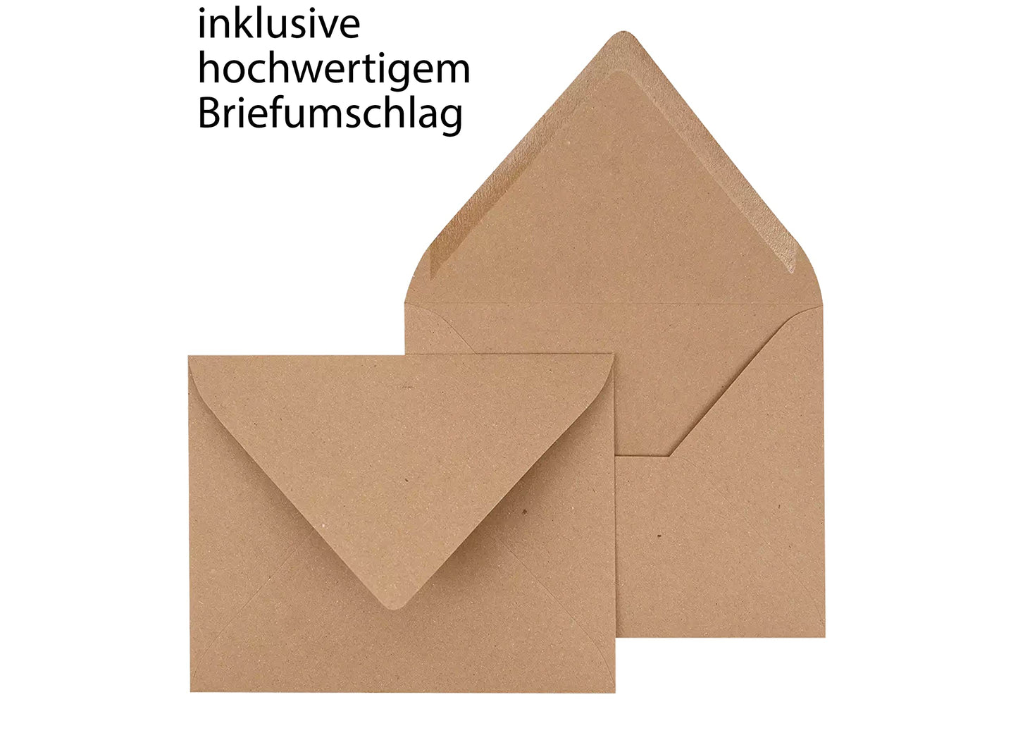 The Life Barn 10x Weihnachtskarten Set Merry Christmas | Weihnachten Karten mit Umschlag | Weihnachtspost