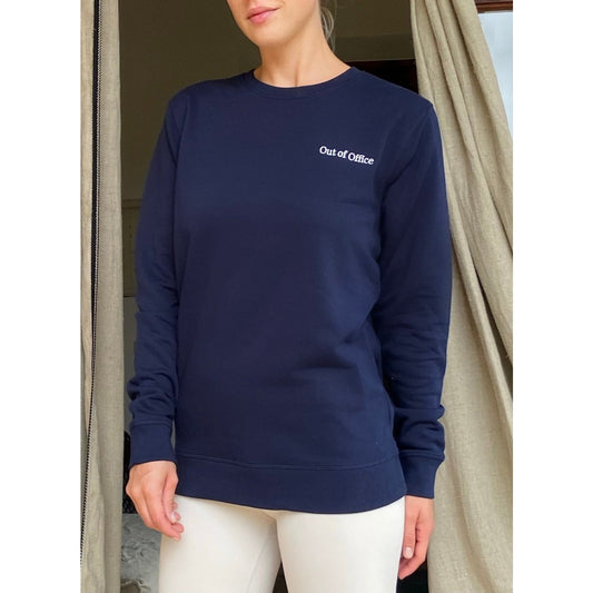 THE LIFE BARN Out of Office Sweater blau