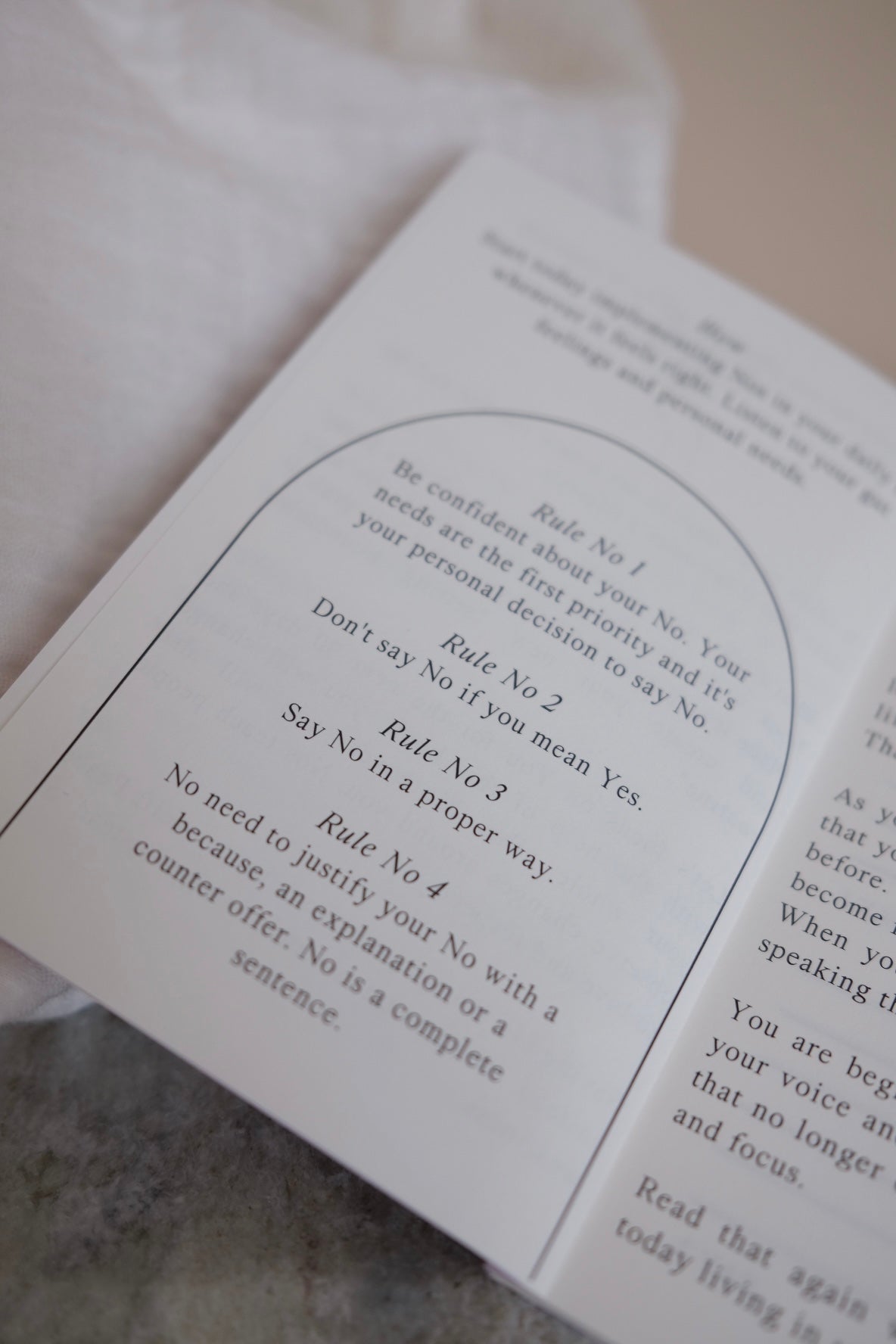THE LIFE BARN The No Book: Setting Boundaries