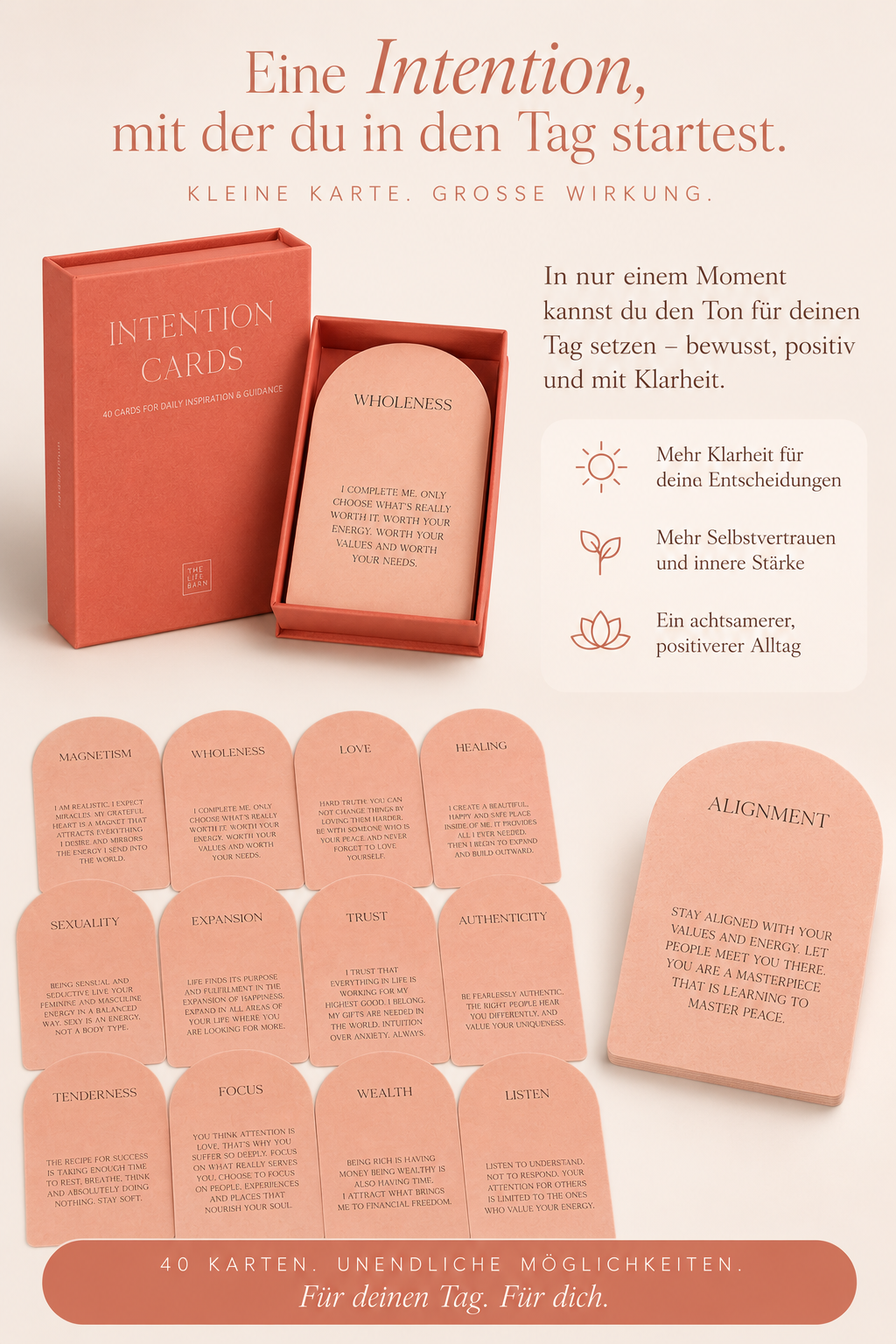 20x affirmation cards spiritual set for daily inspiration