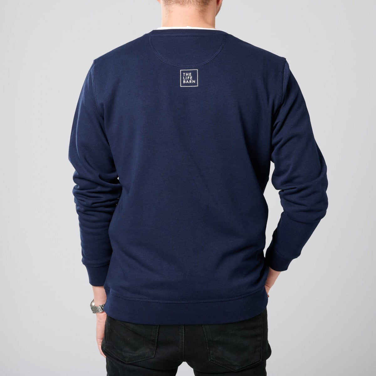 THE LIFE BARN Out of Office Sweater blau