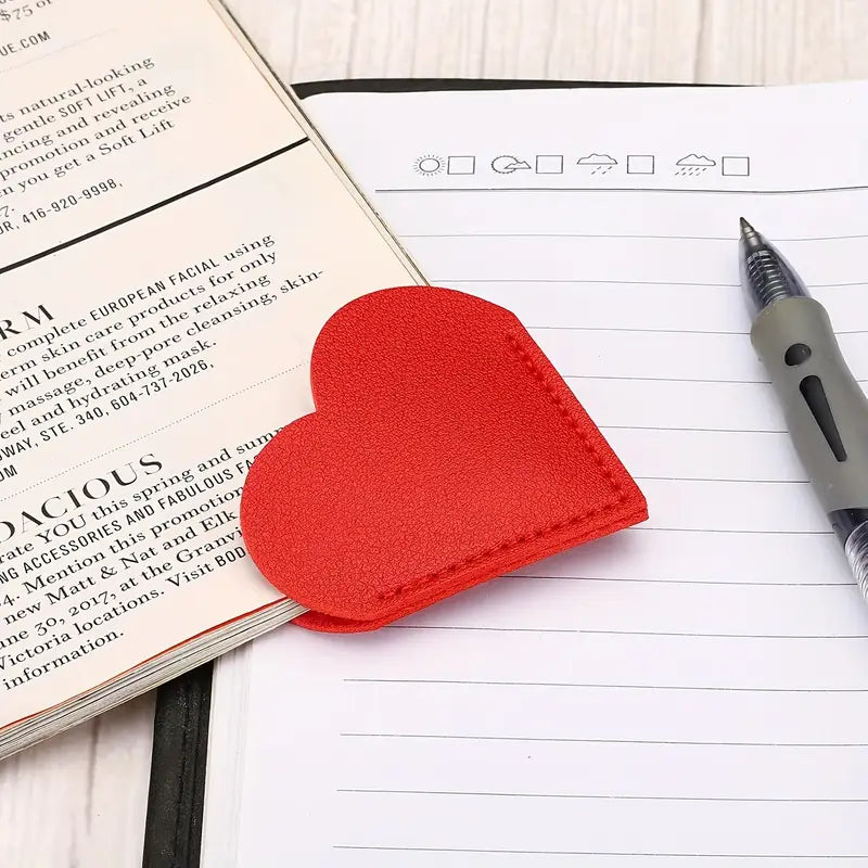 Lesezeichen Herz rot