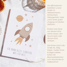 Lade das Bild in den Galerie-Viewer, Affirmationskarten Kinder Mutmachkarten Positive Glaubenssätze Geschenk Geburtstag Schulanfang
